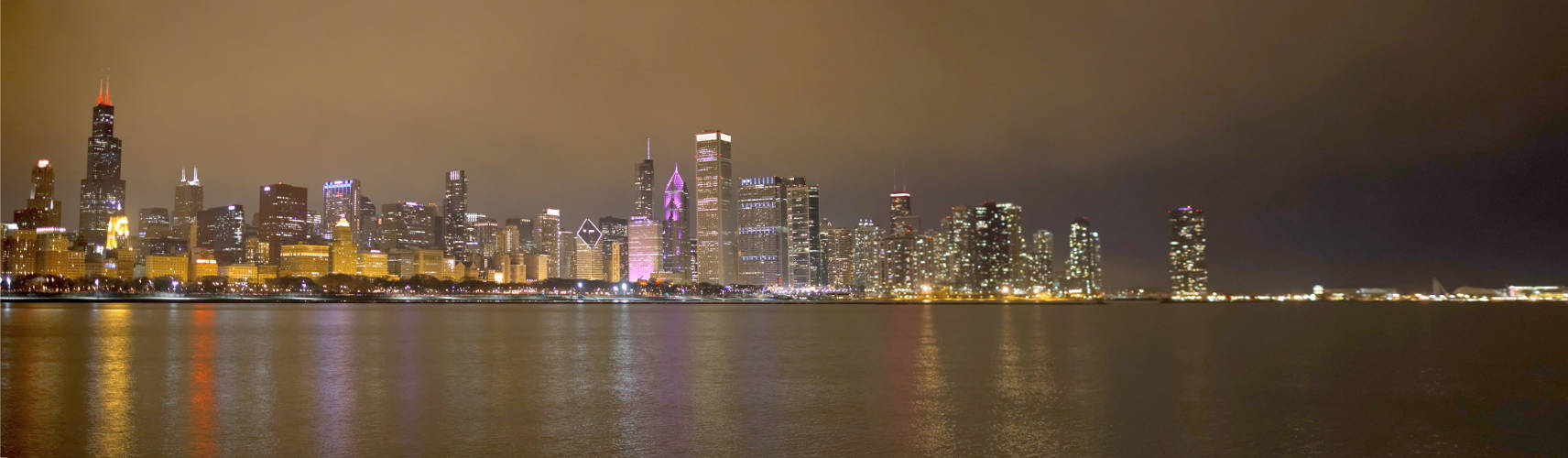 Panorama de Chicago la nuit